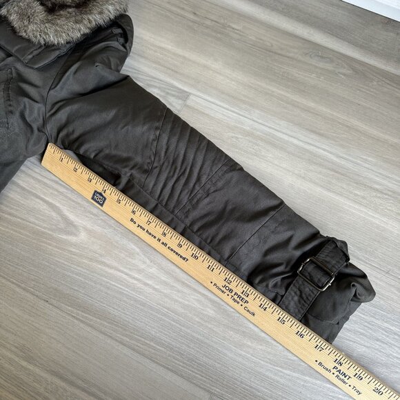 Steve Madden puffer jacket Full Zip Faux Fur Trimmed Hood Size‎ Small Women’s - Picture 9 of 11